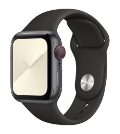 Ремешок Apple Watch Silicone 38 / 40 / 41mm (07) Black