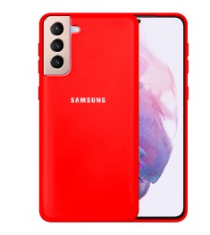 Силикон Original 360 Case Logo Samsung Galaxy S21 Plus (Красный)