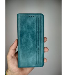 Чехол-книжка Leather Book Xiaomi Redmi Note 9 Pro / Note 9S (Бирюзовый)