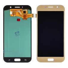 Дисплей для Samsung A720 Galaxy A7 (2017) с золотистым тачскрином OLED