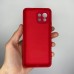Силикон Original 360 ShutCam Case Xiaomi Mi 11 Lite (Тёмно-красный)