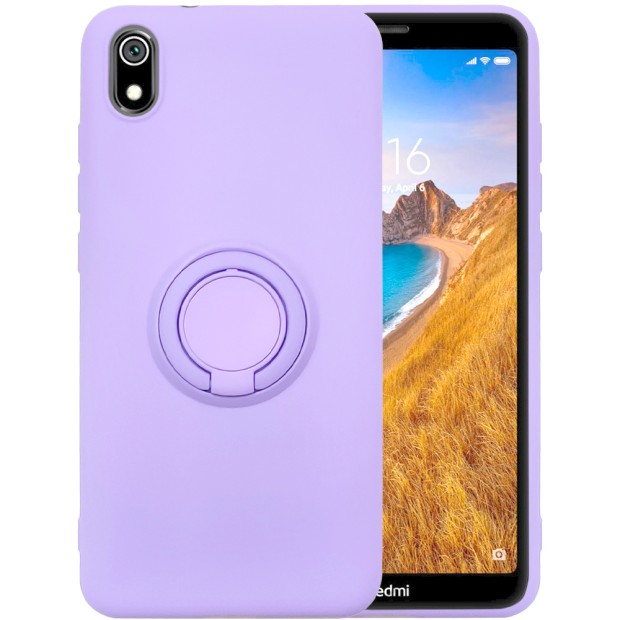 Чехол Ring Silicone Case Xiaomi Redmi 7A (Сиреневый)