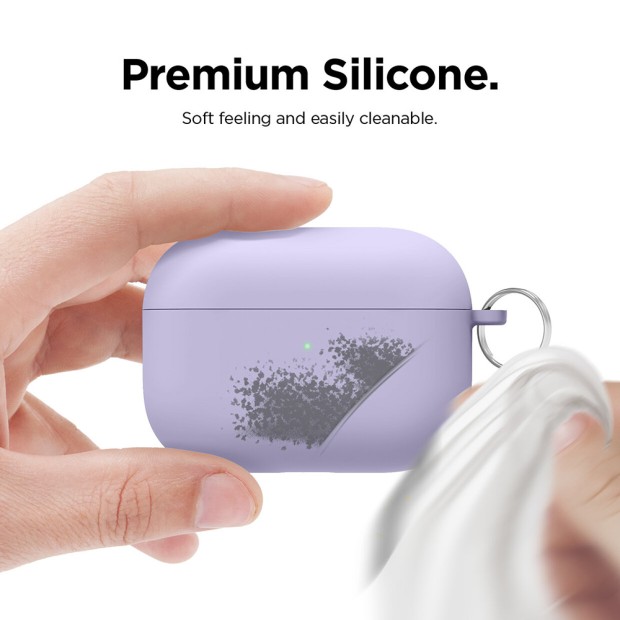 Чехол для наушников Full Silicone Case with Microfiber Apple AirPods Pro (08)