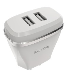 СЗУ-адаптер Borofone BA2 2.4A 2USB