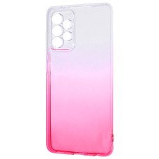 Силікон Gradient Design Samsung Galaxy A52 (2021) (Біло-рожевий)