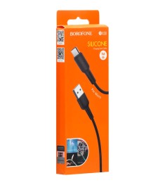 USB-кабель Borofone Silicone BX30 (MicroUSB) (Чёрный)