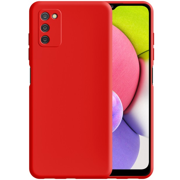 Силикон Original 360 ShutCam Case Samsung Galaxy A03S (2021) (Красный)