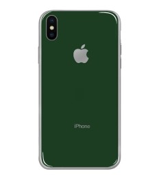 Силиконовый чехол Zefir Case Apple iPhone Xs Max (Темно-зелёный)