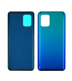 Заднее стекло корпуса для Xiaomi Mi10 Lite Aurora Blue зелёно-синее