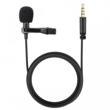 Микрофон петличный Lavalier JH-043 3.5mm Jack (Чёрный) (Уценка) (1 Категория)