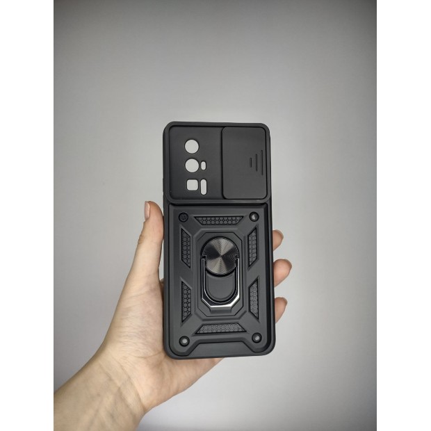 Бронь-чехол Ring Serge Armor ShutCam Case Xiaomi Poco F5 Pro (Чёрный)