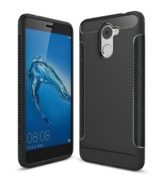 Силикон Soft Carbon Huawei Y7 (2017) (Чёрный)