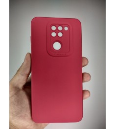 Силикон Original ShutCam Xiaomi Redmi Note 9 / Redmi 10X (Малиновый)