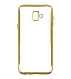 Силиконовый чехол UMKU Line Samsung Galaxy J6 Plus (2018) J610 (Золотой)