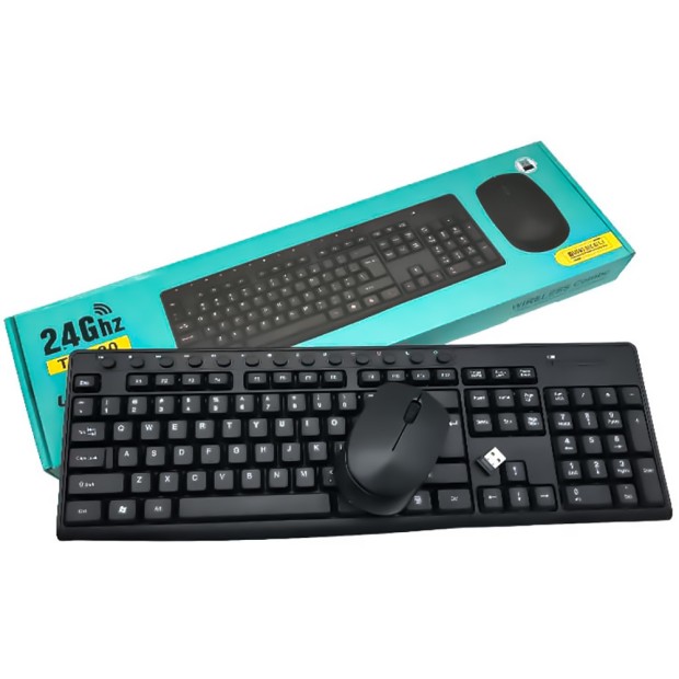 Клавиатура TJ-920 + мышь беспроводная (Чёрный)