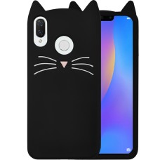Силикон Kitty Case Huawei P Smart Plus / Nova 3i (Черный)