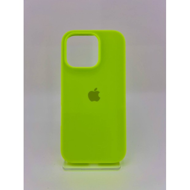 Силикон Original Round Case Apple iPhone 16 Pro (27) Grass Green