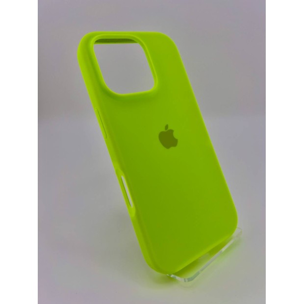 Силикон Original Round Case Apple iPhone 16 Pro (27) Grass Green