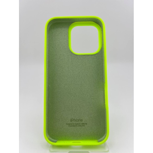 Силикон Original Round Case Apple iPhone 16 Pro (27) Grass Green