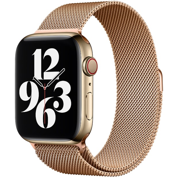Ремешок Milanese Loop Apple Watch 42 / 44 mm (Rose Gold)