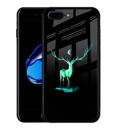 Накладка Luminous Glass Case Apple iPhone 7 Plus / 8 Plus (Deer)