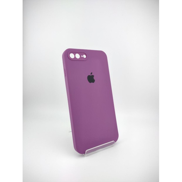 Силикон Original Square RoundCam Case Apple iPhone 7 Plus / 8 Plus (28) Brinjal