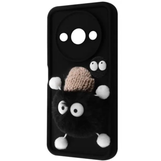 Чехол Pretty Things Case Xiaomi Redmi A3 (Black/Fluffy Black)