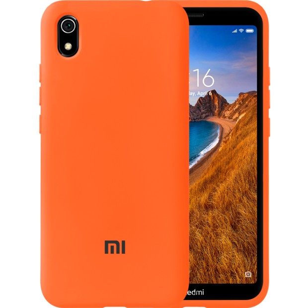 Силикон Original Case Xiaomi Redmi 7A (Оранжевый)
