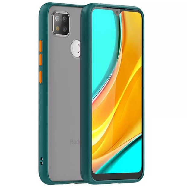 Силикон Totu Gingle Series Xiaomi Redmi 9C / 10A (Тёмно-зелёный)