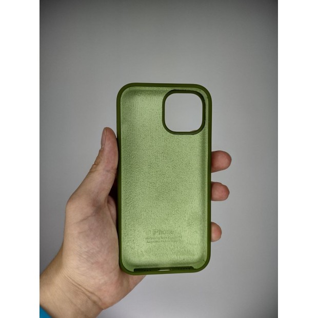 Силикон Original Round Case Apple iPhone 15 (46) Deep Green