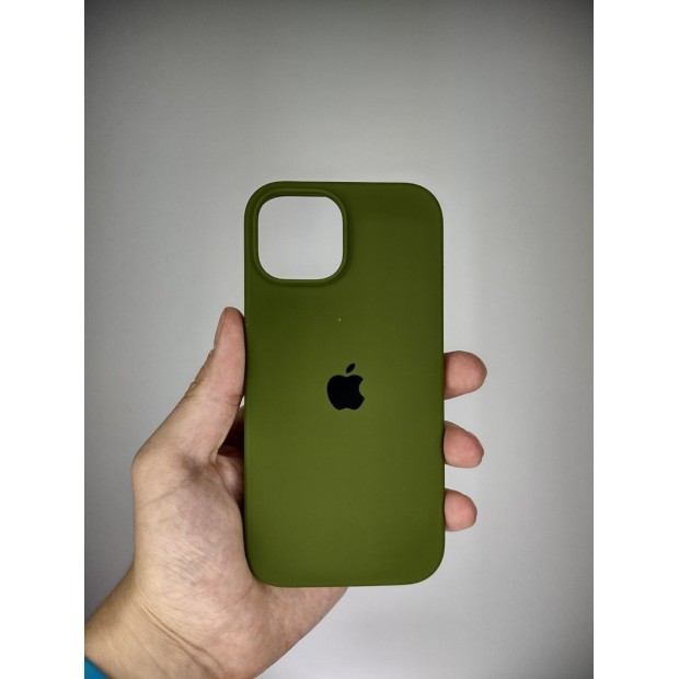 Силикон Original Round Case Apple iPhone 15 (46) Deep Green