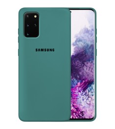 Силикон Original Case Samsung Galaxy S20 Plus (Тёмно-зелёный)