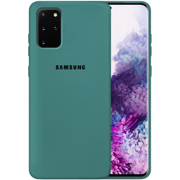 Силикон Original Case Samsung Galaxy S20 Plus (Тёмно-зелёный)