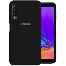 Силиконовый чехол Original Case Samsung Galaxy A7 (2018) A750 (Графит)