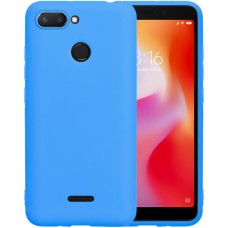 Силиконовый чехол iNavi Color Xiaomi Redmi 6 (голубой)