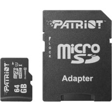 Карта памяти Patriot LX Series MicroSDXC 64Gb (Class 10)