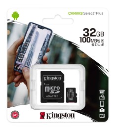 Карта памяти Kingston MicroSDHC 32Gb (UHS-1 U3) (Class 10)