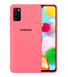 Силикон Original 360 Case Logo Samsung Galaxy A41 (2020) (Клубничный)