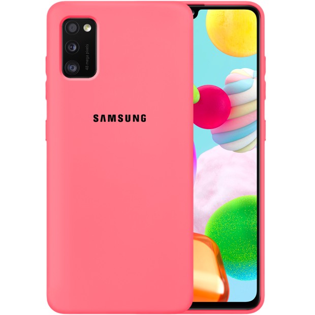 Силикон Original Case Samsung Galaxy A41 (2020) (Клубничный)