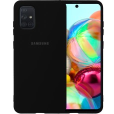 Силикон Original Case Samsung Galaxy A71 (2020) (Чёрный)