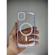 Накладка Totu Clear MagSafe Apple Iphone 11 (Фиалковый)