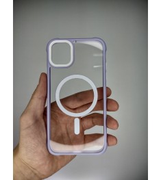 Накладка Totu Clear MagSafe Apple Iphone 11 (Фиалковый)