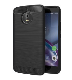 Силикон Polished Carbon Motorola E4 (Чёрный)