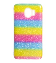 Силикон Glitter Samsung Galaxy J4 (2018) J400 (Радуга)