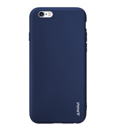 Силикон iNavi Color Apple iPhone 6 / 6s (темно-синий)