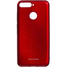 Силиконовый чехол Molan Shining Huawei Y6 (2018) / Honor 7A Pro (Красный)