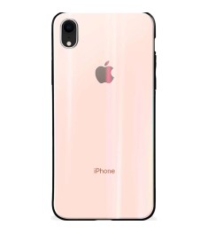 Накладка Premium Glass Case Apple iPhone XR (персик)