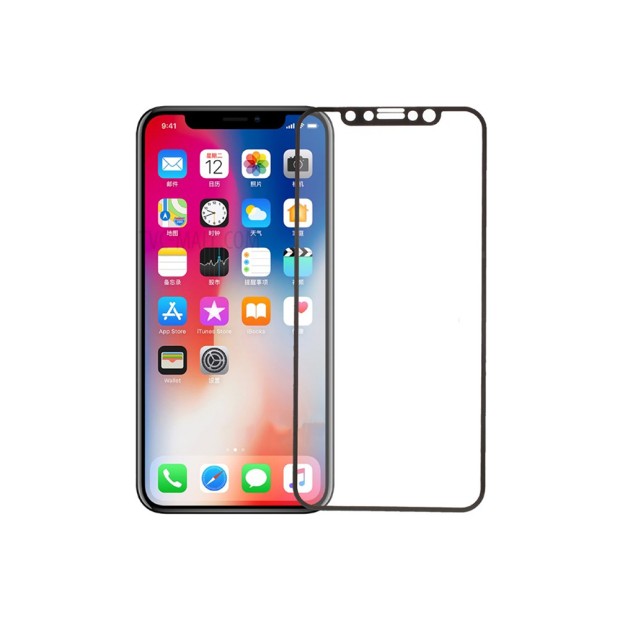 Стекло 5D Apple iPhone XR / 11 Black