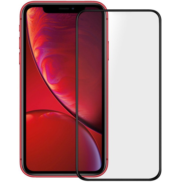 Стекло 5D Apple iPhone XR / 11 Black