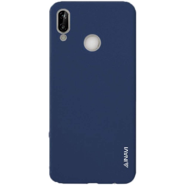 Силиконовый чехол iNavi Color Huawei P20 Lite (тёмно-синий)